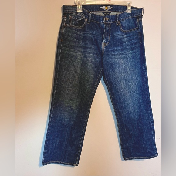 Lucky Brand Sweet N Crop Jeans size 14/32 women's VGUC capris - Picture 1 of 11